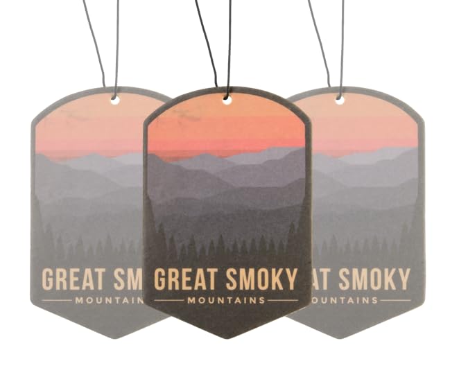 Image of Outdoor Adventure Car Air Freshener 3 Pack Scented With Premium Oils By Fresh Fresheners (Great Smoky Mountains National Park)