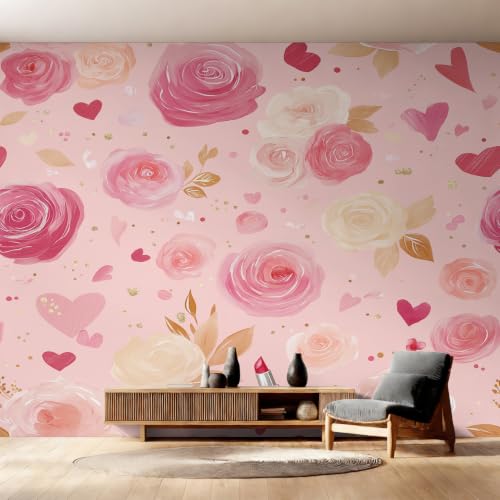 Papier peint floral féminin pour transformer un mur blanc en havre de paix
