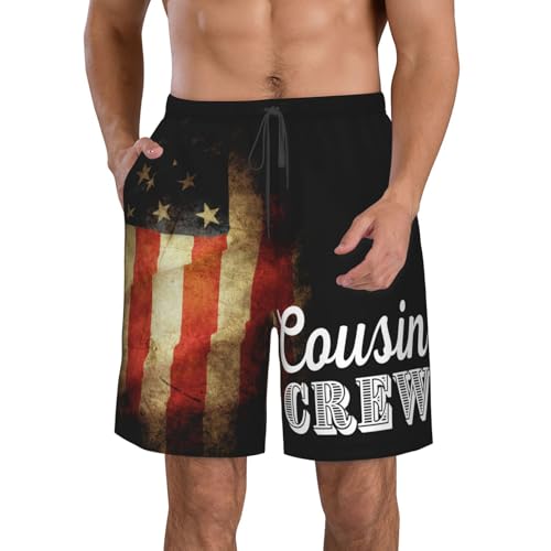 Cousin Crew Funny Women Men Trip Matching Men's Beach Shorts Swim Trunks2