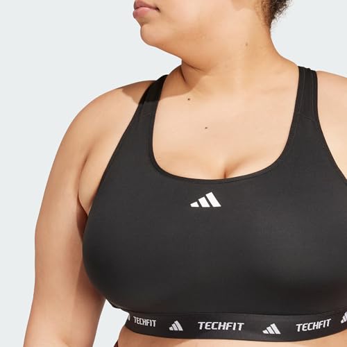 adidas Women's Plus Size Powerreact Techfit Training Bra4