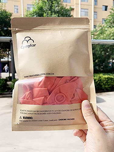 CY Mylar 36pack Latex Balloons Gray Balloons Burgundy Balloons Pearl Midnight Blue Balloons Gold Balloons Coral Balloons Valentine's Day Balloons (Coral -12inch)-36pack