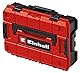 Original Einhell E-Case S-F Systemkoffer (max. 25 kg, universelle Aufbewahrung und Transport von Zubehör und Werkzeug, stapelbar, verknüpfbar, inkl. Schaumstoffeinlage)