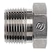 Brennan 5406-06-04 Steel Pipe Fitting, Bushing, 3/8-18 NPTF Male x 1/4-18 NPTF Female