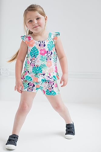 Disney Minnie Mouse Girls Tank Top and Shorts Toddler to Big Kid3