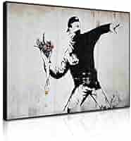 Amazon.co.jp: Banksy バンクシー 絵画 インテリア アートパネル