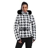 Women's Ski Jacket Snowboard Warm Winter Short Slim Snow Coat Jacket Mountain Windproof Waterproof Insulated Hooded
