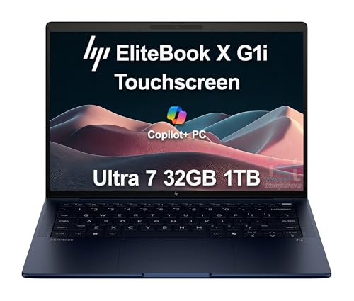 Image of HP EliteBook X G1i Business AI PC Laptop (14 inch FHD+ Touchscreen, Intel Core Ultra 7 258V, 32GB DDR5, 1TB SSD), UltraLight Weight, 23 Hrs Long Battery Life, IR Webcam, Win 11 Pro, (Next Gen 1040, >840)