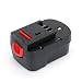 Produktbild A1714 A14E REEXBON Akku 14,4V 3,0Ah Ni-Mh Ersatzakku für Black & Decker A14 BL1114 A144 A144EX A14F B-8316 BD1444L BPT1048 HPB14