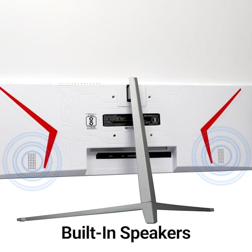 ZEBRONICS AC32FHD LED Monitor, 32 inch (81.28cm), 250 nits, 75hz, 1800R Curved wide screen, FHD, 1080p, Wall Mountable, VGA, HDMI, Ultra Slim... - Image 4