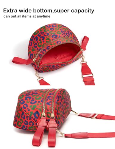 Image of FEIBOON Spacious Nylon Crossbody Bag Bum Bag Handbags Wallets Purses Trendy Shoulder Bag for Women