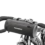 ROCKBROS(ロックブロス)自転車 フロントバッグ ハンドルバーバッグ 多機能 防水 軽量 大容量 反射 フレームバッグ トップチューブバッグ ロードバイク ベルクロ固定 取り付け簡単 反射リフレクター サイクリング 黒金