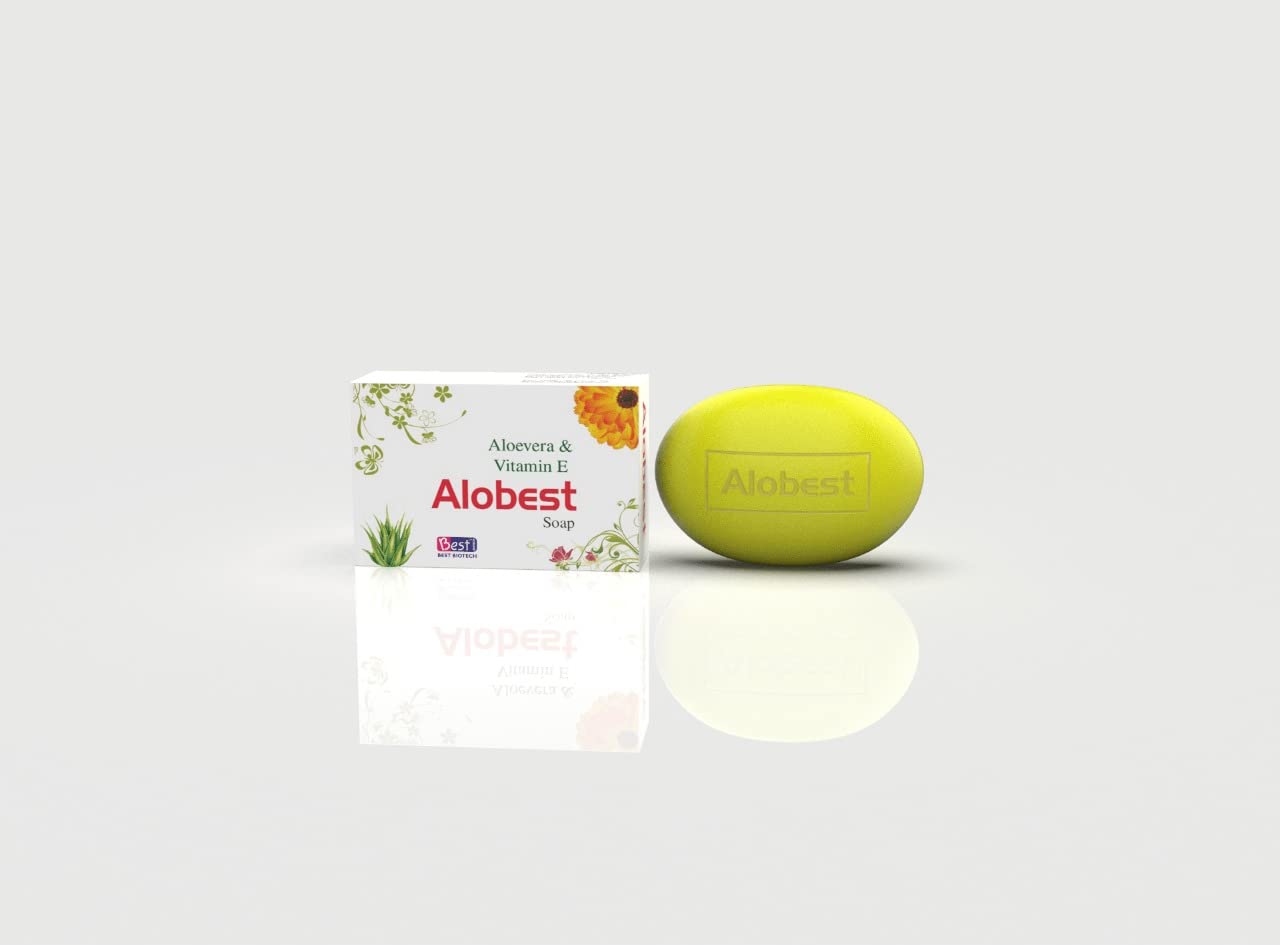 Alobest Soap made of Aloevera extract & Vitamin E - Pack of 5
