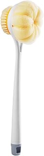 BAFAFA Bath & Body Brushes， Japan Long Handle Rubbing Back Bath Brush Flower Ball for Adult Soft Hair Dual Purpose Bath Body Brush Bathroom Accessories New Bath