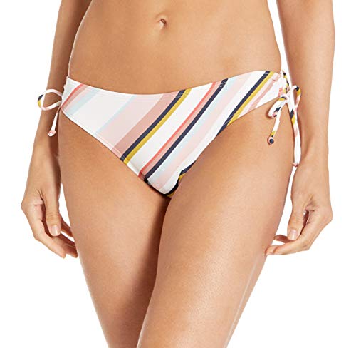 Roxy Women's Print Beach Classics Fashion Full Swim Bottom, Bright White Oriental Stripe S, L