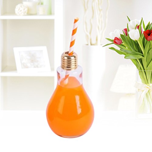 400Ml Light Bulb Shaped Glass Bottle Novelty Drinking Glasses Party Favors For Drinks Beers Cocktails #TOP3