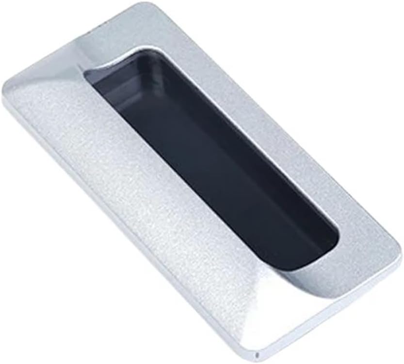 Zinc Alloy for Box Distribution Box Handles Invisible Concealed Handles for Cabinets and Drawers Sliding Door 1Pcs(Black-Zinc Alloy)