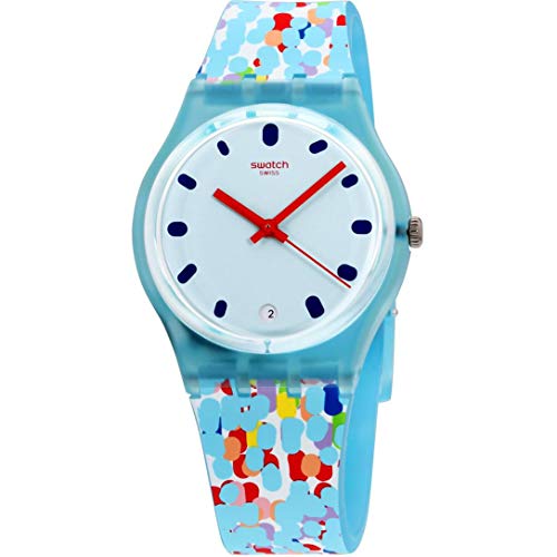 Preisvergleich Produktbild Swatch Unisex Erwachsene Analog Quarz Uhr mit Silikon Armband GS401