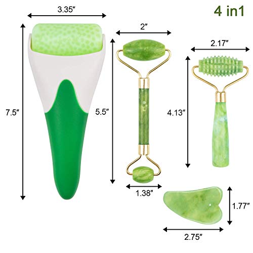 EAONE Face Roller, Ice Roller for Face, Eye Roller for Puffy Eyes, Jade