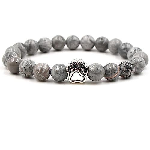 Cadeau de couple femme homme : bracelet en pierre naturelle authentique 8 mm
