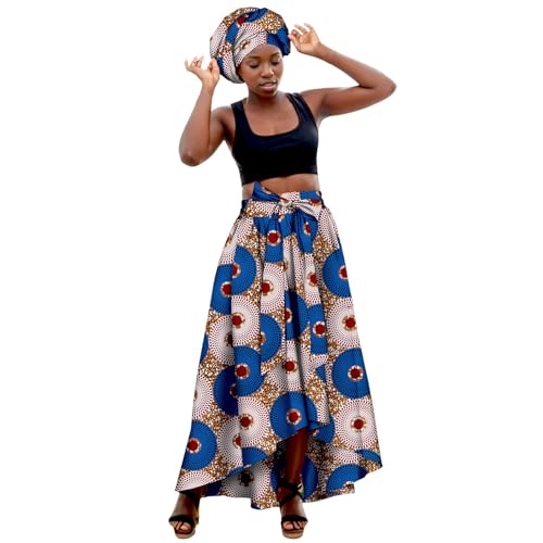 Jupe Maxi Africaine et foulard extensible pour vos sorties décontractées