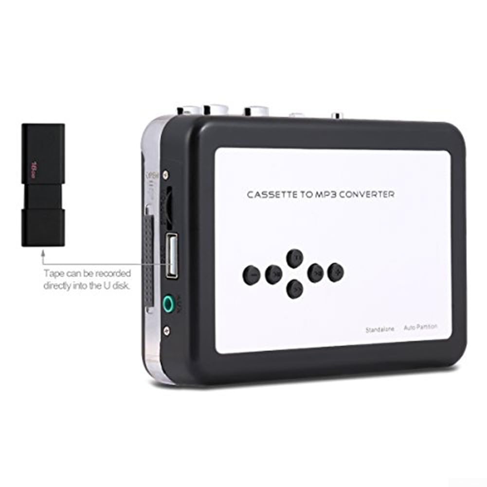 Convertidor de casete a MP3 alimentado por USB para una cómoda conversión de música en cualquier lugar