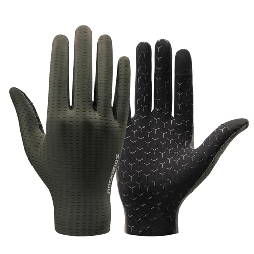 Guantes ciclismo ROCKBROS para hombre y mujer, dedo completo