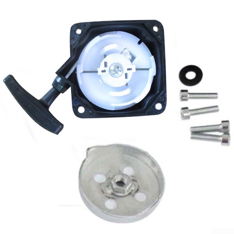 Replacement Recoil Pull Start Mechanism for Brush Cutters Lawnmowers Hedge Trimmers with 49CC Motor Support