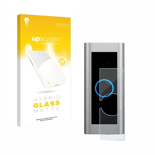 upscreen Matte Screen Protector Glass Film Compatible with Ring Video Doorbell Pro 2 - Anti-Glare, Anti-Fingerprint, 9H Glass Protection