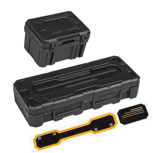 Boîte rangement RC en plastique noir pour Axial SCX10 90046 Traxxas TRX4 1/10 Chenille 2 Pcs