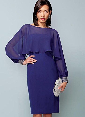 Patron de robe Vogue Patterns Textures style multicolore pour tailles 6 à 14 - 3