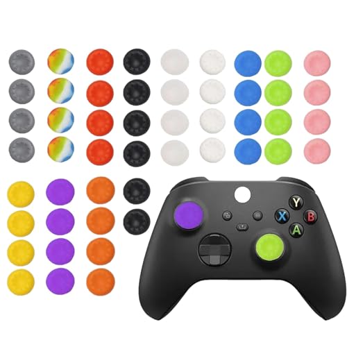 CDHKOZ 50PCS Silicone Thumb Grips for PS5 PS4 PS3, Joystick Caps Cover Analog Stick for Xbox...
