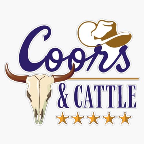 Coors Rodeo (Western Style Gift) Window Bumper Sticker Decal 5