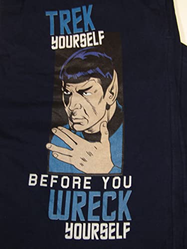 Bioworld Star Trek Spock Trek Yourself Men's Navy Sleep Pajama Pants2