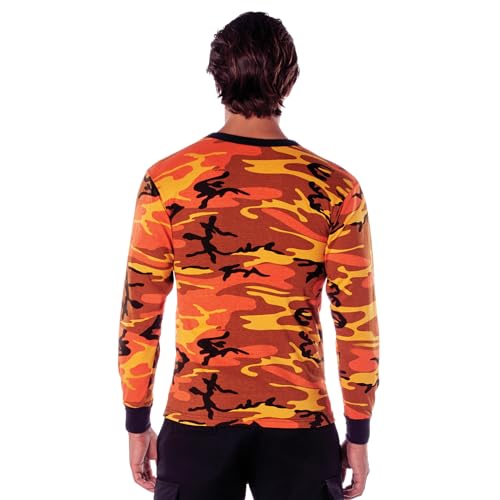 Image of Rothco Long Sleeve Camo T-Shirt | Rugged Camouflage Crew Neck T Shirt, Comfortable Casual Tee for Men & Women