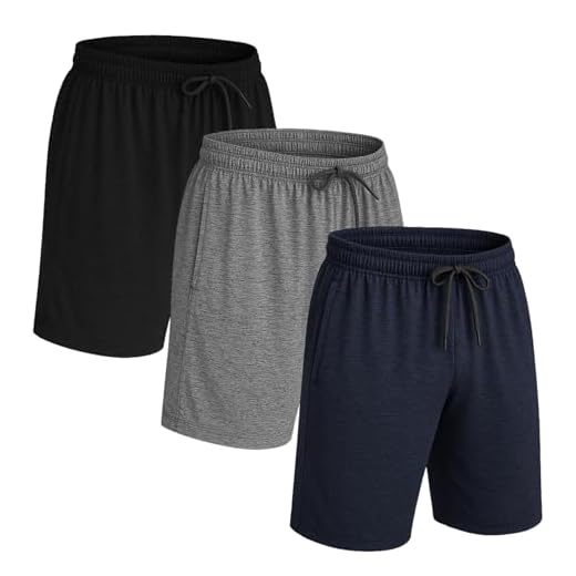Kit 3 Shorts Bermuda Dry Fit Anti-Suor Plus Size Masculina Academia Treino G1 ao G3 (Preto/Cinza/Azul, G2)
