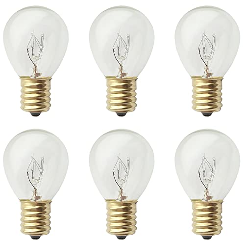 E17 S11 Light Bulb 15W Tungsten Incandescent Light Bulb Clear Globe Bulb 65W Halogen Bulb Equivalent Lava Lamp For Indoor Outdoor Patio Decor Vanity Mirror Makeup Bulb 2700K Warm White Ac120V 6 Pack #TOP25
