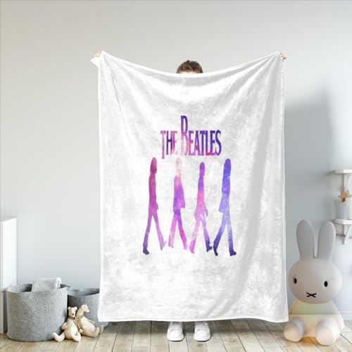 Couverture Polaire Super Douce The Beatles-Couverture Polaire Automne/Hiver Confortable en Peluche-Couverture Douce et Moelleuse-Décoration de canapé 127x152cm - Les Beatles, Paul McCartney, John Lennon, RIngo Starr, George Harrison Couverture Polaire Super Douce The Beatles-Couverture Polaire Automne/Hiver Confortable en Peluche-Couverture Douce et Moelleuse-Décoration de canapé 127x152cm