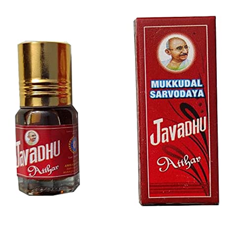 Image of 3V PRODUCTS Javadhu Attar (Pack Of 5X3Ml) Mukkudal Sarvodaya Javadhu Perfume Sandalwood For Unisex Roll-On 15Ml