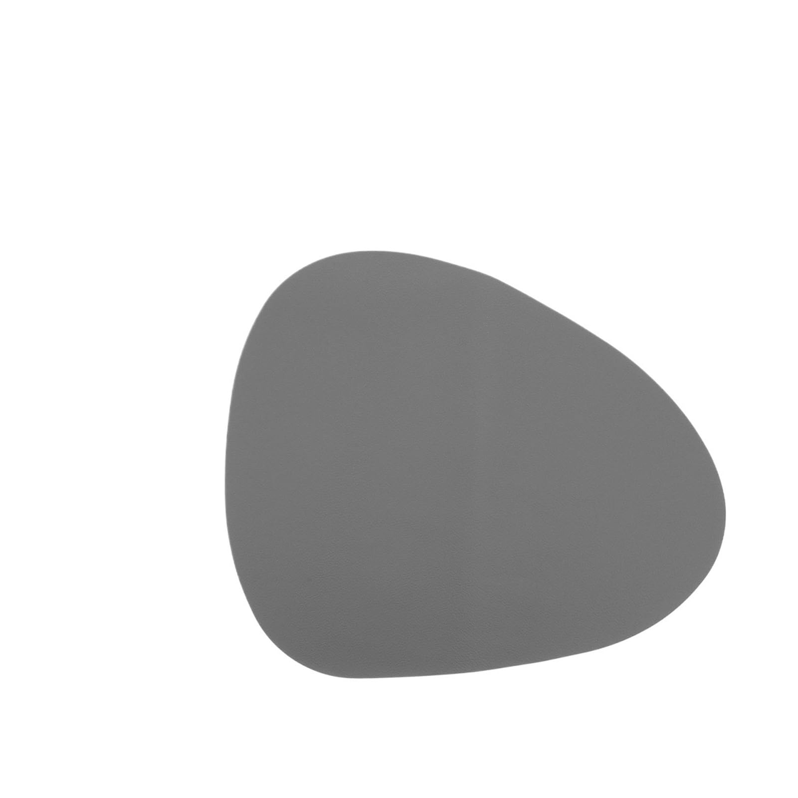 Luvafey Grey 2Pc Pu Leather Heat Resistant Dining Table Placemats