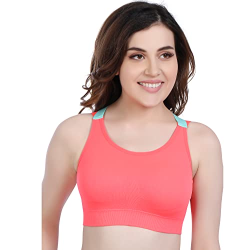 Image of Shoppy Villa Cotton Bra for Women, Sports Bras for Women, Yoga and Camisole Bra, Lighty Padded Cup with Full Coverage with Removable Pads