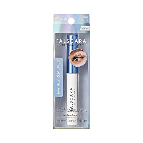 Kiss Falscara Easy Jelly Remover Brush Applicator Gel Formula NET WT 5.2g (0.18oz)