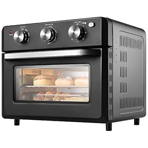 Mini-oven, 20 liter, mini-pizzaoven, heteluchtfriteuse, airfryer, mini-oven, 1550 W, heteluchtoven met 4 accessoires, met 360 graden heteluchtcirculatie en timer, campingoven, broodroostergrill, oven met circulatielucht