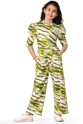 Image of Fashion Dream Girl's Cotton Blend Printed Clothing Set|Casual Wear|Two-Piece Set|Coordinate Outfit for Girl