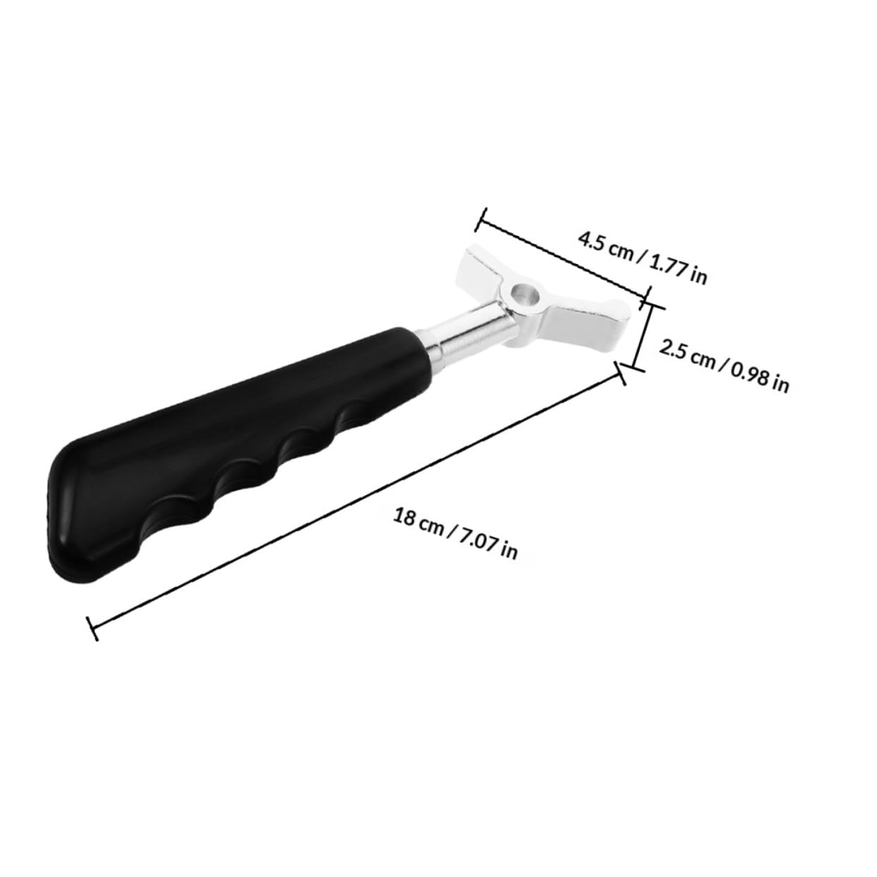 BESTYASH Levier de Rechange pour Sorbetière 2 Pièces, Poignée Ergonomique Compatible Grandes Machines à Glace, Accessoires pour Fournitures de Magasin et Pièces Détachées Portables