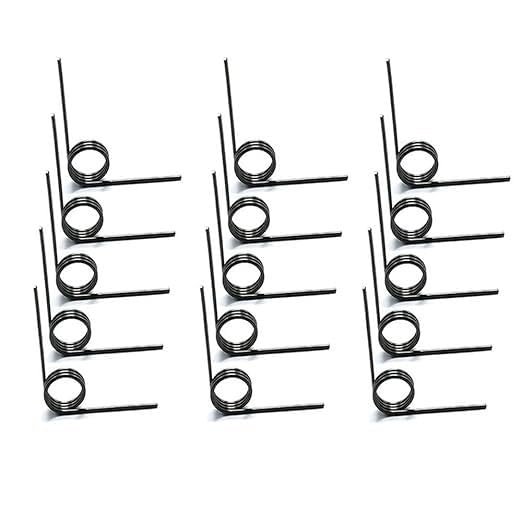 Cilky 10pcs Torsion Spring 60/90/120/180 Degrees V-Shaped Torsional Spring, Wire Diameter 1.2mm Small Torsion Spring Kit for Home Repair & DIY Project Small Springs Compression (Color : 90 Degrees,