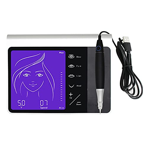 Kit Máquina Maquillaje Permanente Dermógrafo Plata