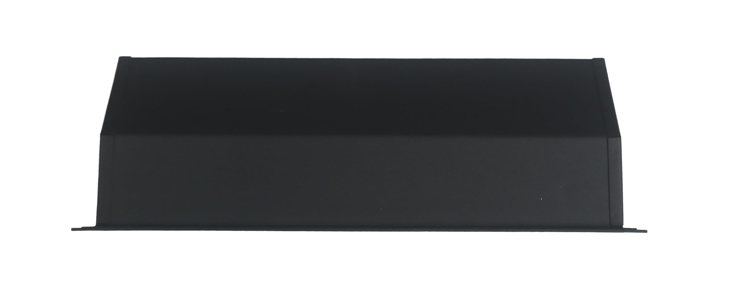 Griglia di Aerazione Lineare 40 x 9 cm in Acciaio Nero RAL 9005 – Griglia di Ventilazione Rettangolare per Camino Stufa e Parete, Bocchetta Aria in Acciaio Verniciato a Polvere.