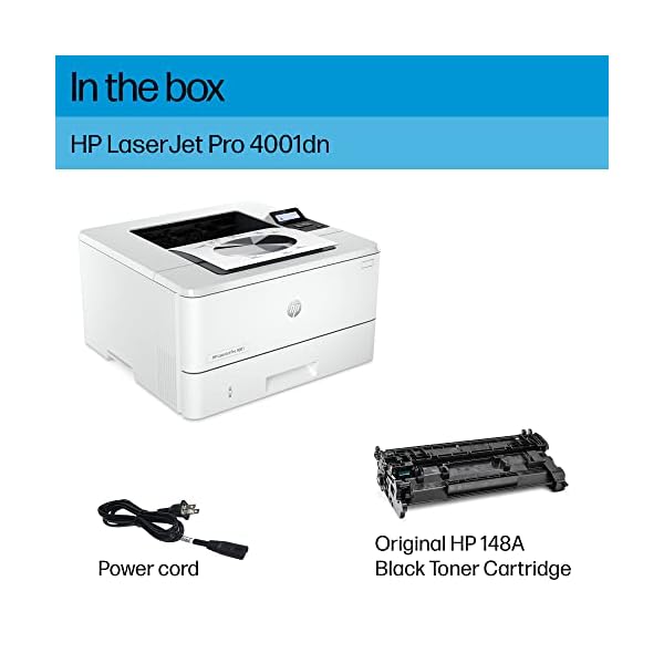 HP LaserJet Pro 4001dn Printer, Print, Fast speeds, Easy setup, Mobile printing, Advanced security, Best-for-small teams, Ethernet/USB only - Image 6