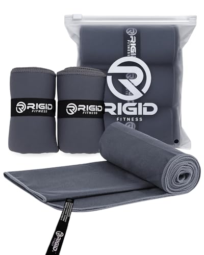 Microfiber Workout Towels Quick Dry Super Absorbent Gym Towel Odor Free Sweat Towel for Gym Yoga Running & Outdoor - Fast Drying for Men and Women - Set of 3 - Medium 80 x 40cm