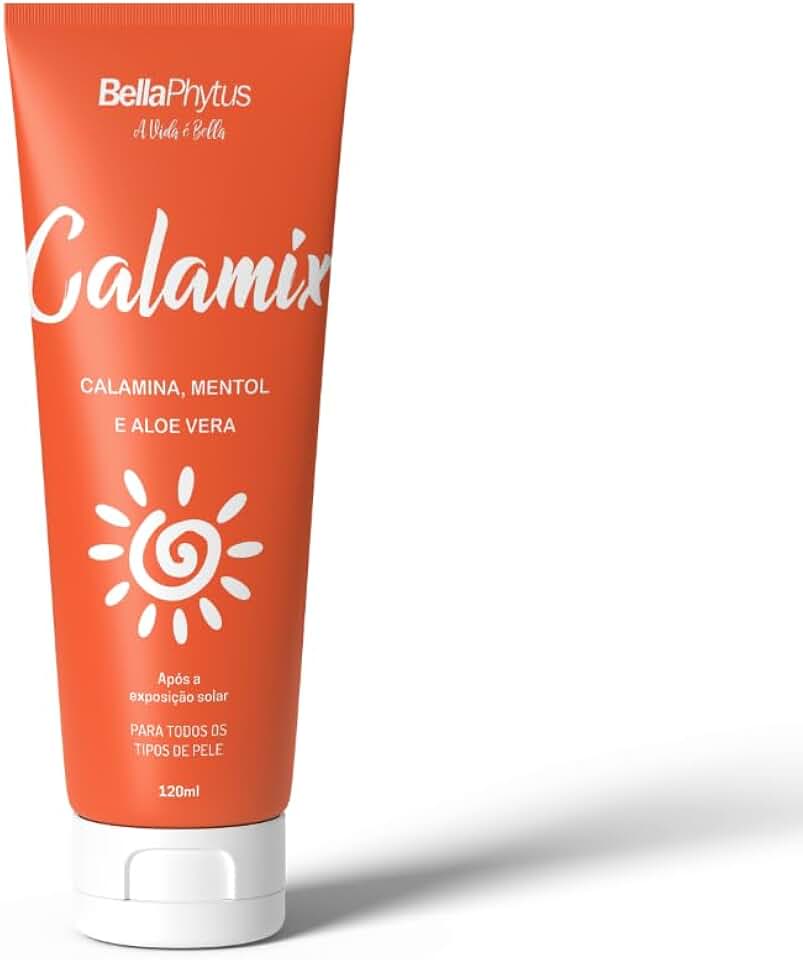 Calamix Loção Pós-Sol com Aloe Vera, BellaPhytus, 120ml